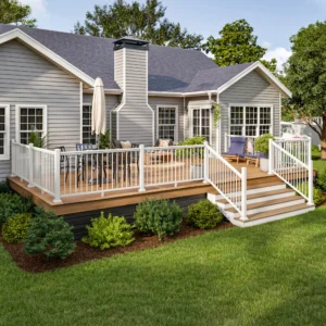 Aria Baluster Railing and Stair (White)